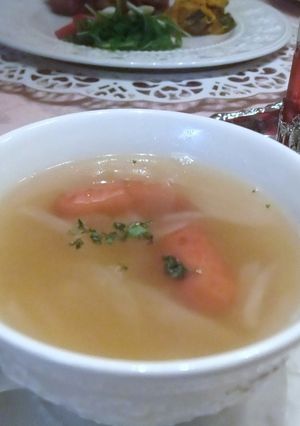 ウインナーとオニオンのコンソメスープ-レシピのメイン写真