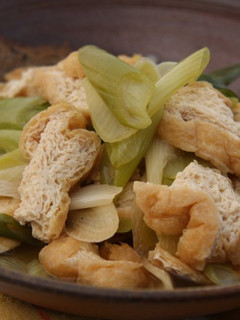 豆撰栃尾の油揚げと長ねぎの煮びたし-レシピのメイン写真