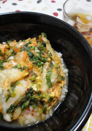 卵でまろやか☆キムチとじ丼-レシピのメイン写真