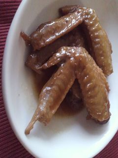 圧力鍋で柔らか!簡単手羽先の照り煮-レシピのメイン写真