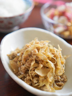 ごはんのおともに♪ 牛蒡入り鶏そぼろ-レシピのメイン写真