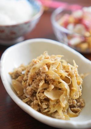 ごはんのおともに♪　牛蒡入り鶏そぼろ-レシピのメイン写真