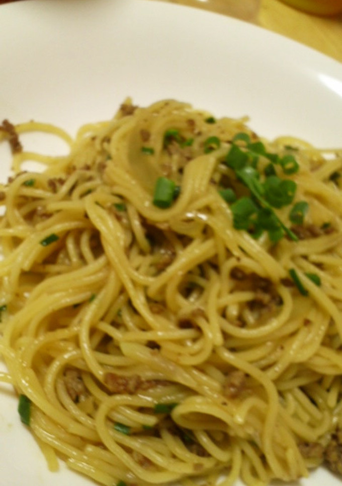 ｼﾝﾌﾟﾙ☆挽肉と玉葱の和風ﾊﾟｽﾀ-レシピのメイン写真