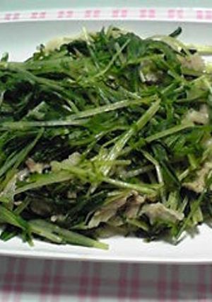 超簡単！水菜と豚肉の重ね蒸し-レシピのメイン写真