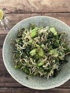 *セロリ葉のおじゃこ炒め*-レシピのメイン写真