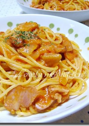 簡単『トマトとベーコンのクリームパスタ』-レシピのメイン写真