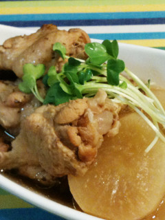 圧力鍋で♪トロトロ鶏手羽と大根の煮物-レシピのメイン写真