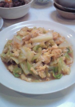 キャベツの卵とじ♪-レシピのメイン写真