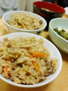 簡単☆焼肉のたれde炊き込みご飯-レシピのメイン写真