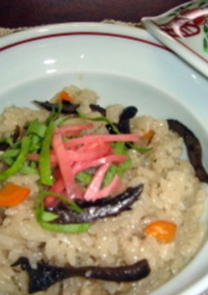 コウタケの炊き込みご飯-レシピのメイン写真