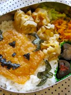 ハロウィン☆お稲荷さんのキャラ弁当★-レシピのメイン写真