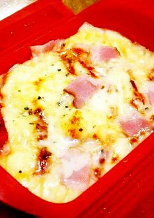 朝食＆ランチ♪レンジdeHMピザ蒸しパン-レシピのメイン写真