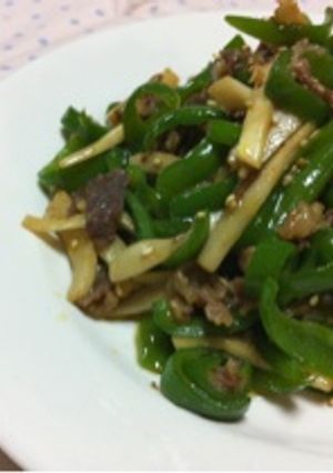 味付け肉で簡単♪チンジャオロース風-レシピのメイン写真