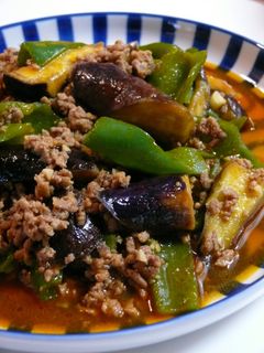 野菜が沢山!ナスとピーマンのカレー炒め★-レシピのメイン写真