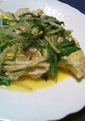 ささみの水菜黄金焼き-レシピのメイン写真