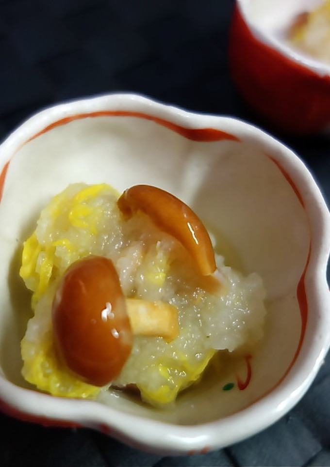 なめこと菊のおろし和え-レシピのメイン写真