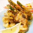 キノコと野菜のシャケフレーク衣揚げ☆