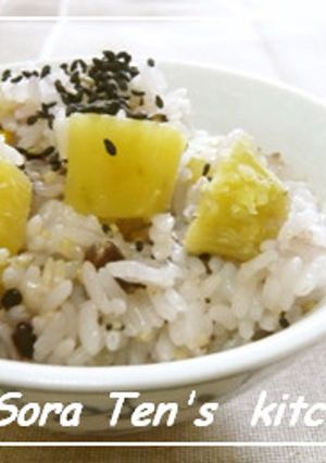 秋の恵みに感謝！さつまいもと雑穀のごはん-レシピのメイン写真
