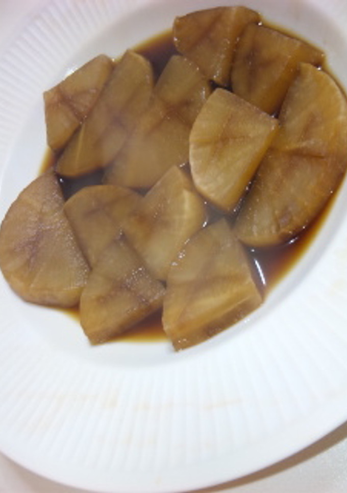 簡単レンジで１０分!大根だけの煮物-レシピのメイン写真