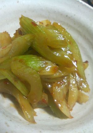セロリのオイスターソース炒め-レシピのメイン写真
