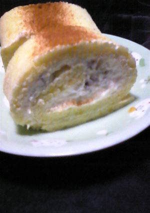 栗のロールケーキ-レシピのメイン写真