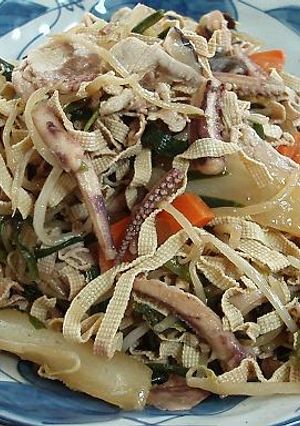 豆腐皮スライスで上海風焼きそば-レシピのメイン写真