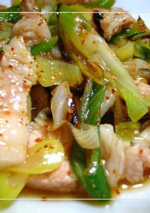 長葱と豚肉の☆ポン酢まぜ☆-レシピのメイン写真