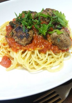 ミートボールスパゲティー-レシピのメイン写真