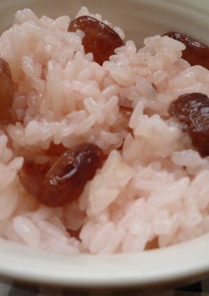 甘納豆で母の簡単お赤飯(^。^)-レシピのメイン写真