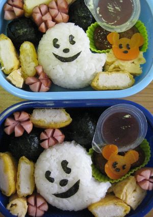 ❤キャラ弁❤ハロウィン!ミッキーおばけ-レシピのメイン写真