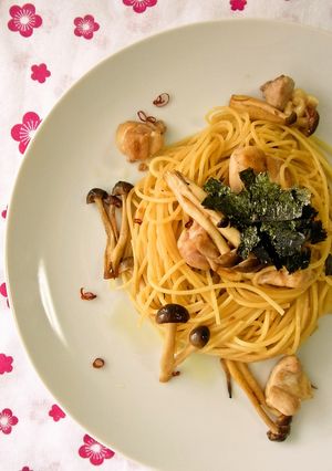 ほめられパスタ☆きのこと鶏肉のバター醤油-レシピのメイン写真
