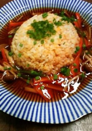 玉子炒飯の野菜あんかけ☆-レシピのメイン写真
