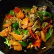 風邪を吹き飛ばす牛肉のトマト炒め