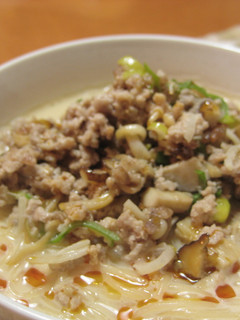 ♫坦々麺じゃないよ♫辛くない豆乳そうめん-レシピのメイン写真