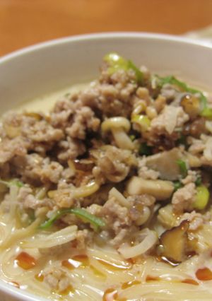 ♫坦々麺じゃないよ♫辛くない豆乳そうめん-レシピのメイン写真