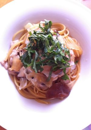 ルクエで和風きのこパスタ-レシピのメイン写真