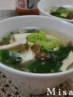 きのこと豆腐のあんかけスープ-レシピのメイン写真
