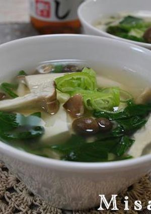 きのこと豆腐のあんかけスープ-レシピのメイン写真