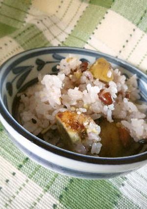 シンプルな塩味栗ご飯-レシピのメイン写真