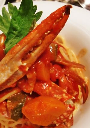 渡り蟹のトマトパスタ-レシピのメイン写真