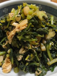 大根葉と油揚げの炒め煮-レシピのメイン写真