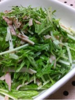 水菜とハムのコールスローサラダ☆彡-レシピのメイン写真