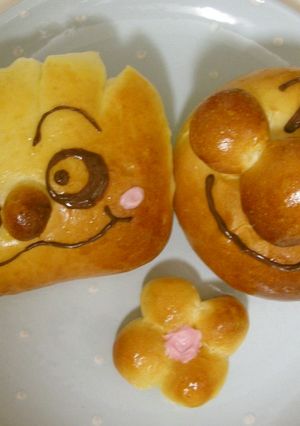 アンパンマンパン＆クリームパンダパン-レシピのメイン写真
