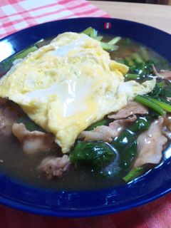 小松菜と豚肉のあんかけ★卵のっけ-レシピのメイン写真