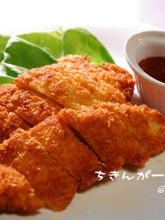 安い鶏むねで☆簡単ガーリックチキンカツ☆-レシピのメイン写真