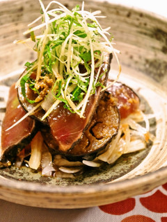 揚げ茄子とカツオのづけ-レシピのメイン写真