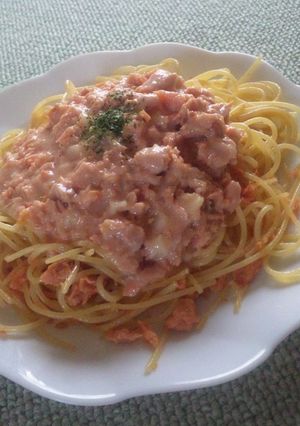 絶品・簡単・節約Wサーモンクリームパスタ-レシピのメイン写真