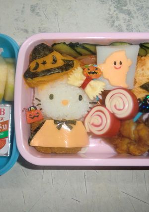 キティちゃんのハロウィン弁当♪-レシピのメイン写真