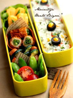 お弁当に♪~黒いお花ご飯~-レシピのメイン写真