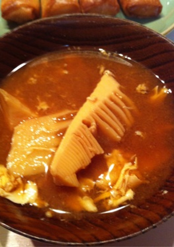 筍と卵の味噌汁-レシピのメイン写真